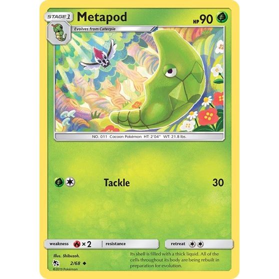 Hidden Fates - 2/68 Metapod Uncommon