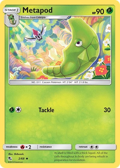 Hidden Fates - 002/068 Metapod Uncommon