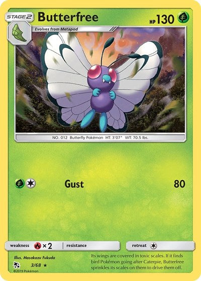 Hidden Fates - 3/68 Butterfree Rare