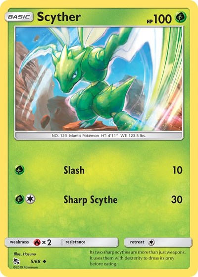 Hidden Fates - 005/068 Scyther Uncommon