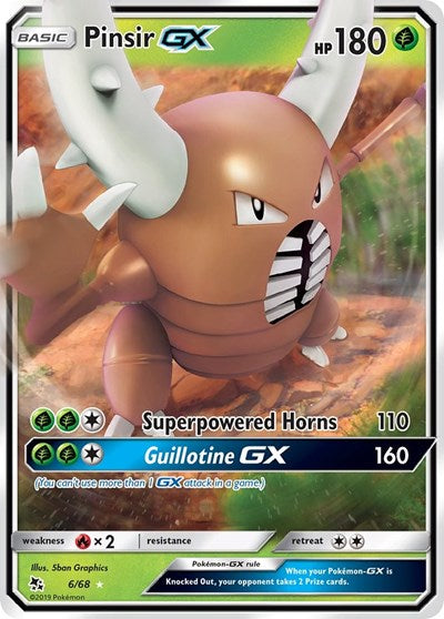 Hidden Fates - 6/68 Pinsir GX Ultra Rare