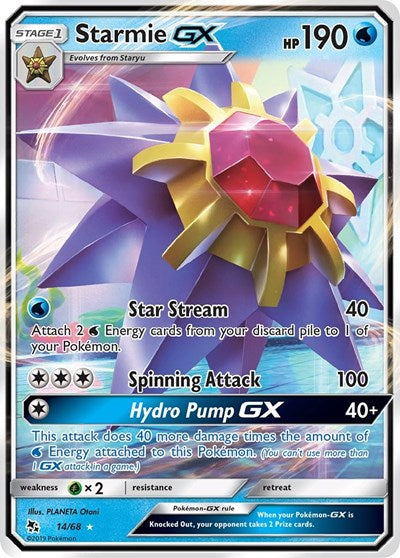 Hidden Fates - 014/068 Starmie GX Ultra Rare
