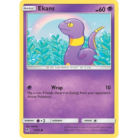 Hidden Fates - 25/68 Ekans Common