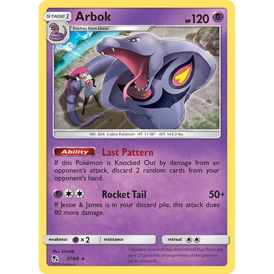 Hidden Fates - 27/68 Arbok Rare