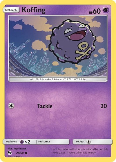 Hidden Fates - 28/68 Koffing Common