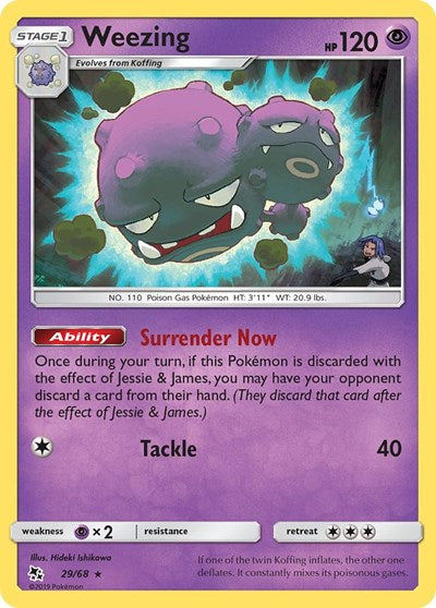 Hidden Fates - 029/068 Weezing Rare