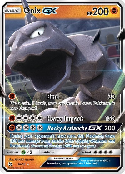 Hidden Fates - 36/68 Onix GX Ultra Rare