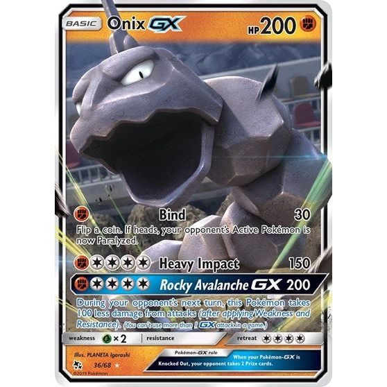 Hidden Fates - 36/68 Onix GX Ultra Rare