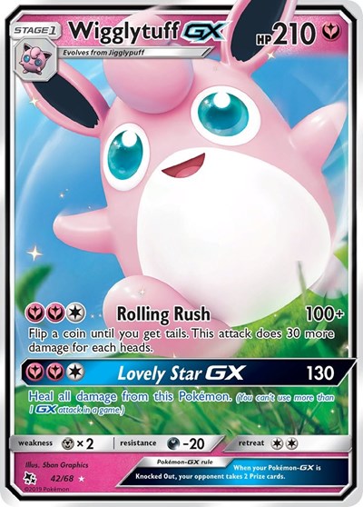 Hidden Fates - 42/68 Wigglytuff GX Ultra Rare