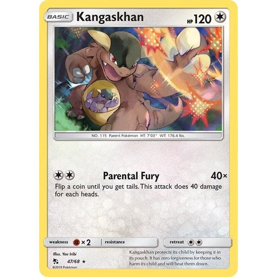 Hidden Fates - 47/68 Kangaskhan Rare