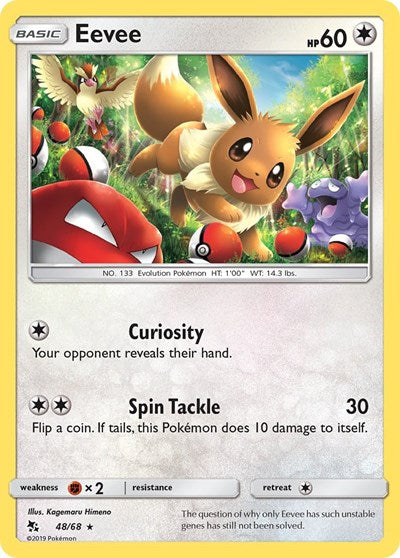 Hidden Fates - 48/68 Eevee Holo Rare