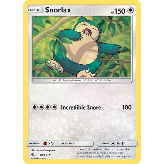 Hidden Fates - 50/68 Snorlax Rare