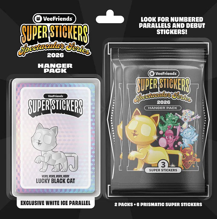 2026 VeeFriends Super Stickers Spectacular Series White Ice Hanger Pack