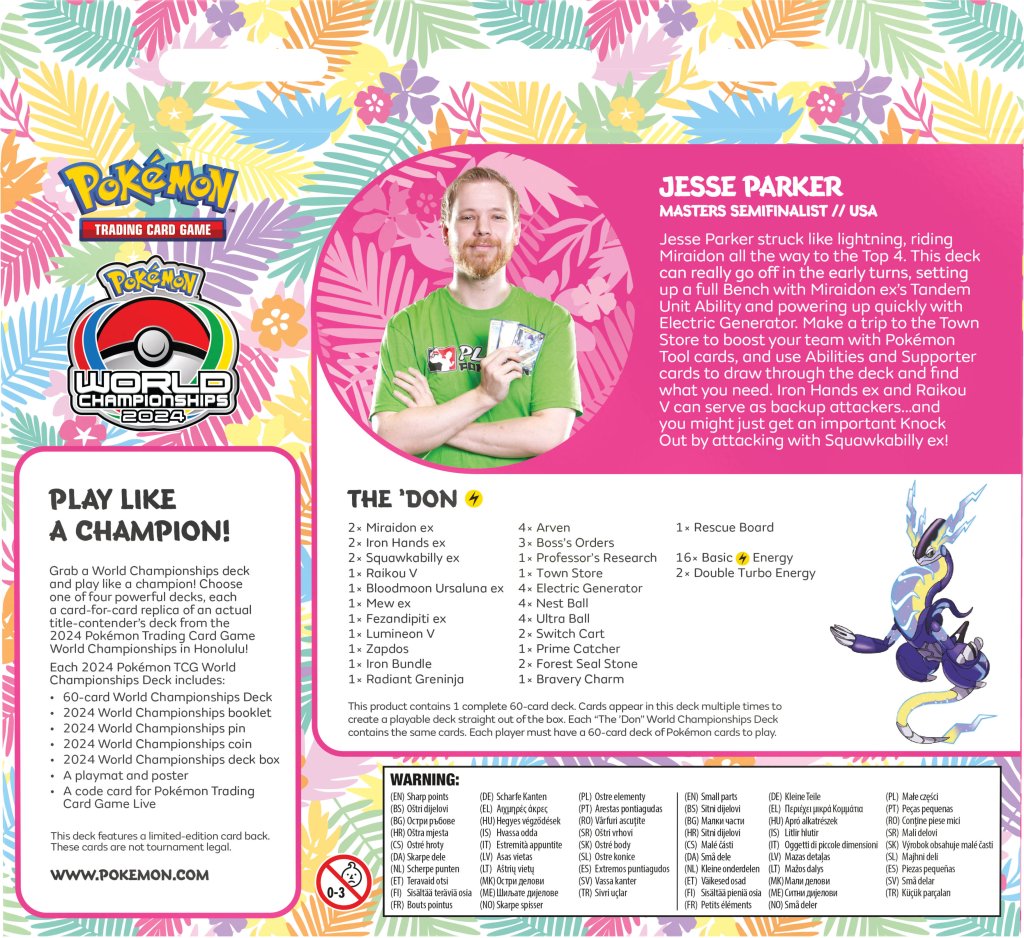 Pokémon TCG: World Championships Decks 2024 - Miraidon