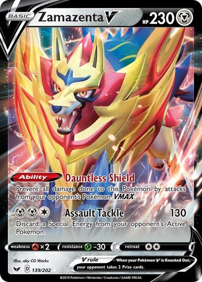 Sword & Shield - 139/202 Zamazenta V Ultra Rare