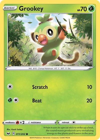 Sword & Shield - 011/202 Grookey Common