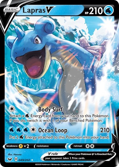 Sword & Shield - 049/202 Lapras V Ultra Rare