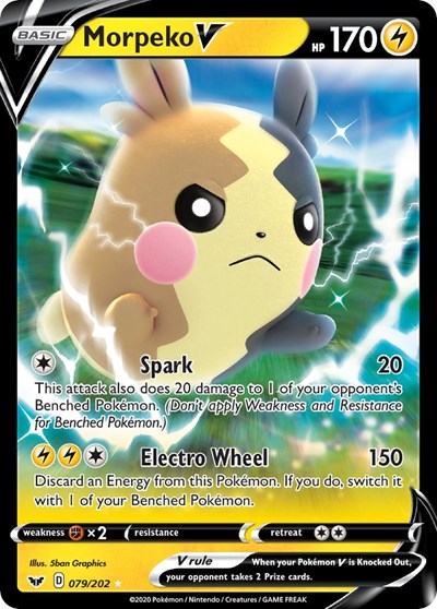 Sword & Shield - 079/202 Morpeko V Ultra Rare