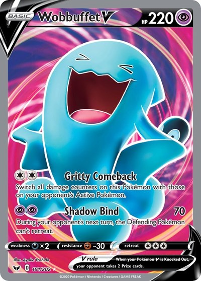 Sword & Shield - 191/202 Wobbuffet V (Full Art) Ultra Rare