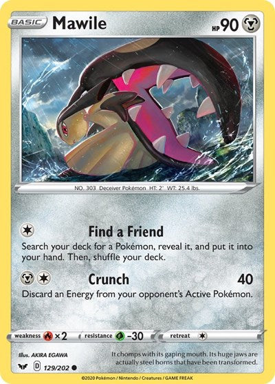 Sword & Shield - 129/202 Mawile Common