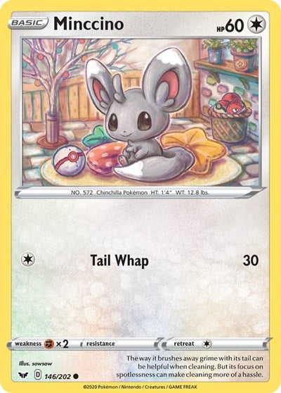 Sword & Shield - 146/202 Minccino Common