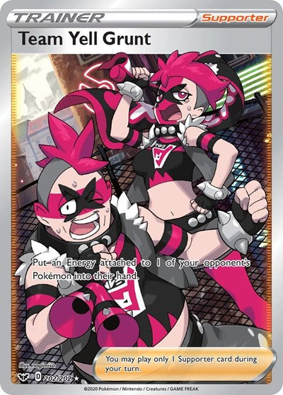 Sword & Shield - 202/202 Team Yell Grunt (Full Art) Ultra Rare