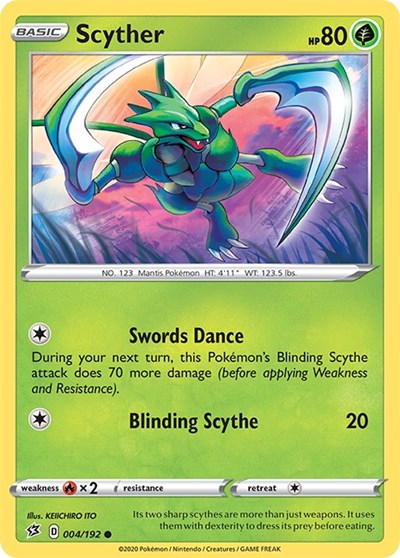 Sword & Shield Rebel Clash - 004/192 Scyther Common