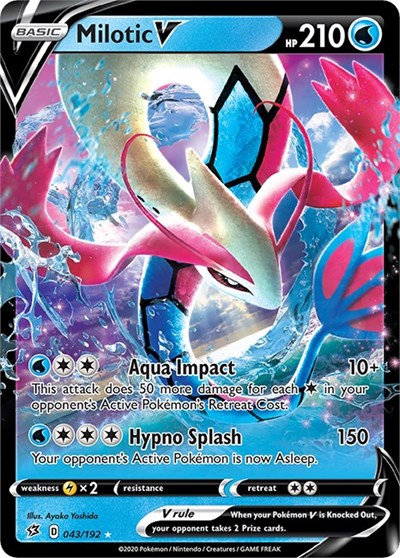 Sword & Shield Rebel Clash - 043/192 Milotic V Ultra Rare