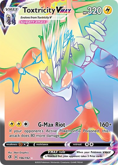 Sword & Shield Rebel Clash - 196/192 Toxtricity VMAX Secret Rare