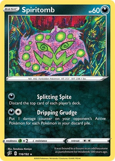 Sword & Shield Rebel Clash - 116/192 Spiritomb Rare