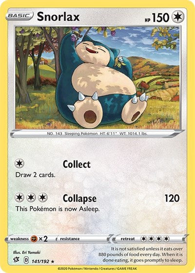 Sword & Shield Rebel Clash - 141/192 Snorlax Rare