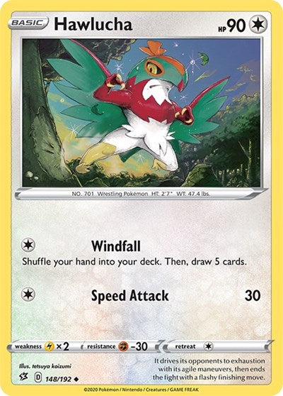 Sword & Shield Rebel Clash - 148/192 Hawlucha Uncommon