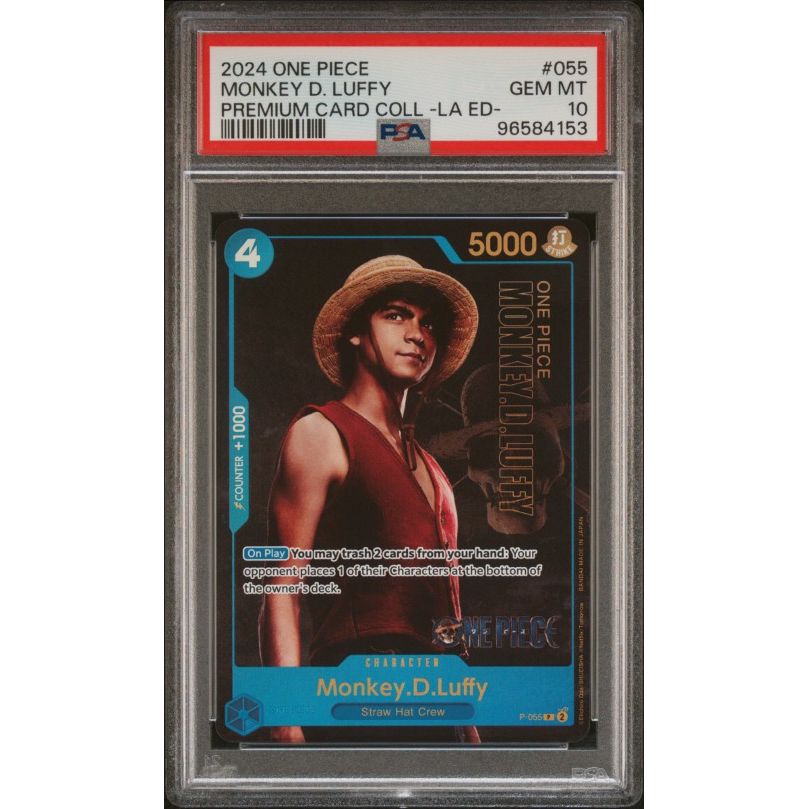 2024 One Piece Premium Card Collection -Live Action Edition- #055 Monkey D. Luffy PSA 10