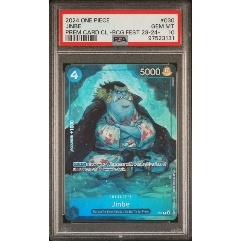 2024 One Piece Premium Card Collection -Bandai Card Games Fest 23-24 Edition- #030 Jinbe PSA 10