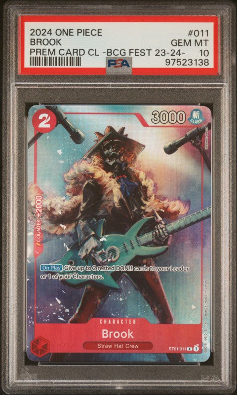 2024 One Piece Premium Card Collection -Bandai Card Games Fest 23-24 Edition- #011 Brook PSA 10