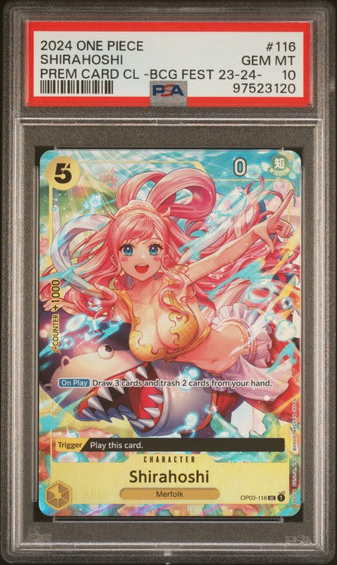 2024 One Piece Premium Card Collection -Bandai Card Games Fest 23-24 Edition- #116 Shirahoshi PSA 10