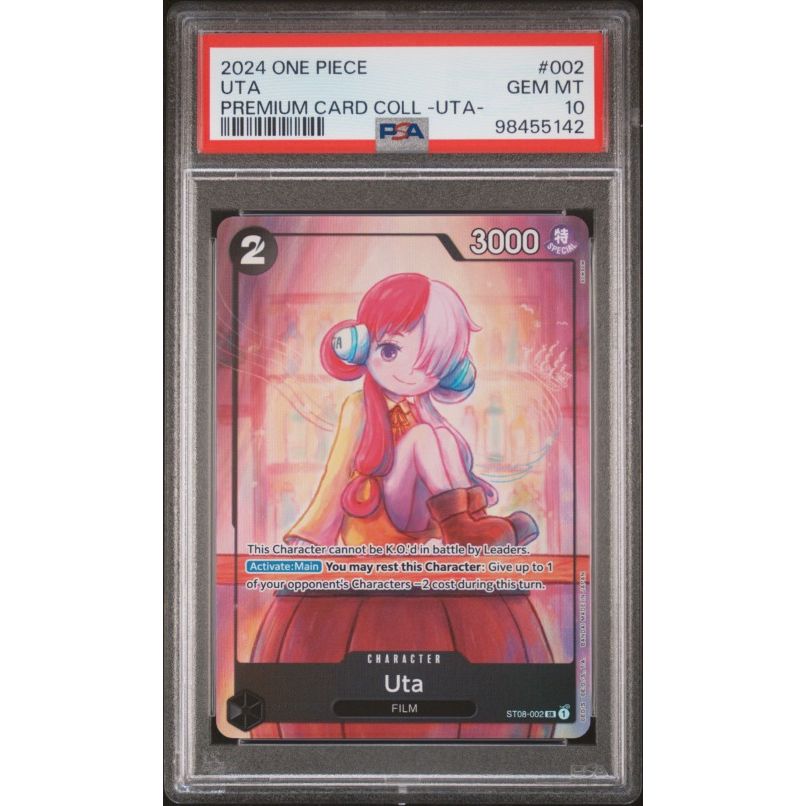 2024 One Piece Premium Card Collection -Uta- #002 Uta PSA 10