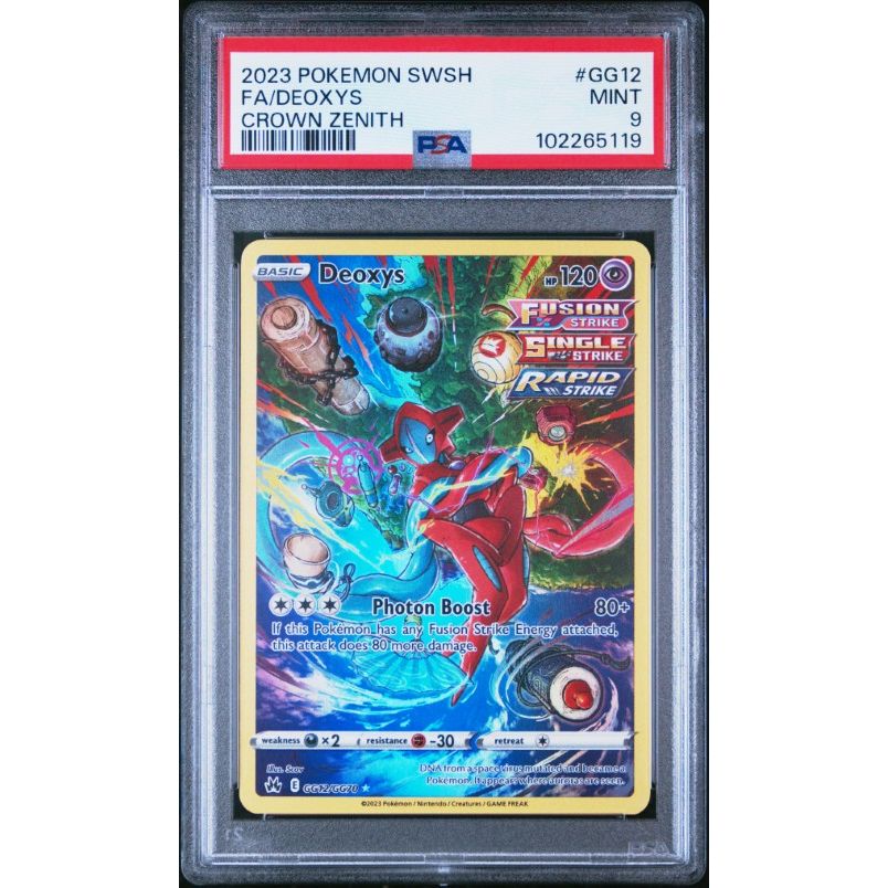 2023 Pokemon Sword And Shield Crown Zenith #GG12 Fa/Deoxys Crown Zenith PSA 9