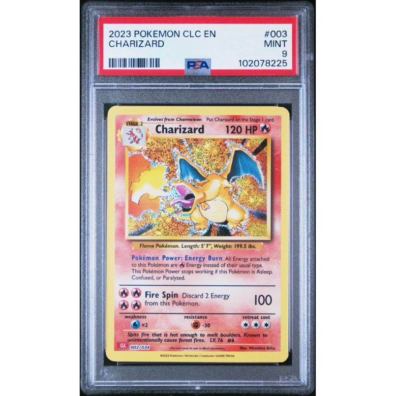 2023 Pokemon Clc-Trading Card Game Classic Charizard & Ho-Oh Ex Deck #003 Charizard PSA 9