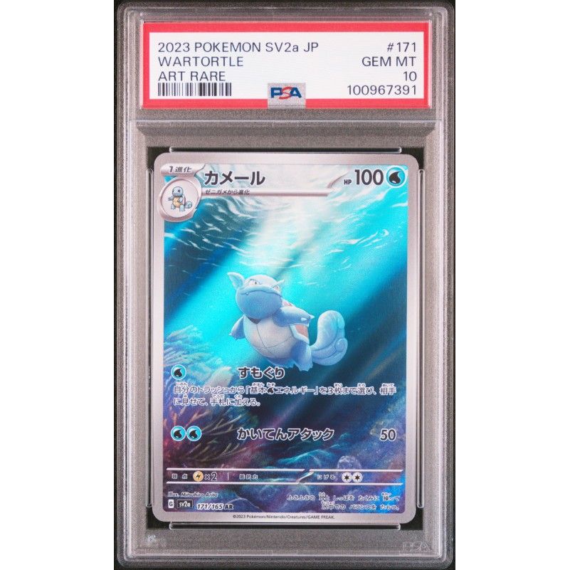 2023 Pokemon Japanese Sv2a-Pokemon 151 #171 Wartortle Art Rare PSA 10