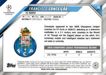 2021-22 Topps Chrome UEFA Champions League #96 Francisco Conceição