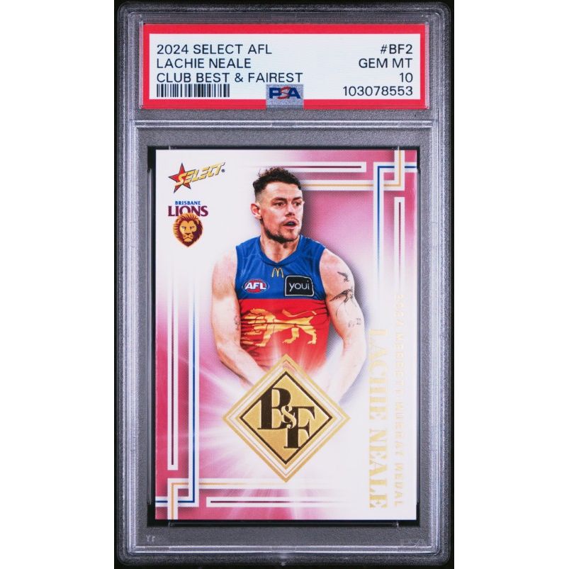 2024 Select Afl Club Best & Fairest #BF2 Lachie Neale PSA 10