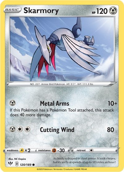 Sword & Shield Darkness Ablaze - 120/189 Skarmory Common