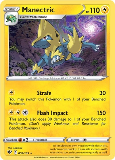 Sword & Shield Darkness Ablaze - 059/189 Manectric Rare