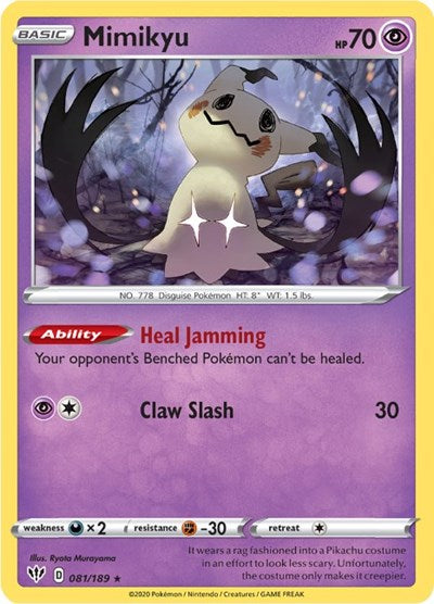 Sword & Shield Darkness Ablaze - 081/189 Mimikyu Rare