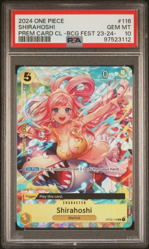 2024 One Piece Premium Card Collection -Bandai Card Games Fest 23-24 Edition- #116 Shirahoshi PSA 10