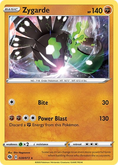 Champions Path - 028/073 Zygarde Holo Rare