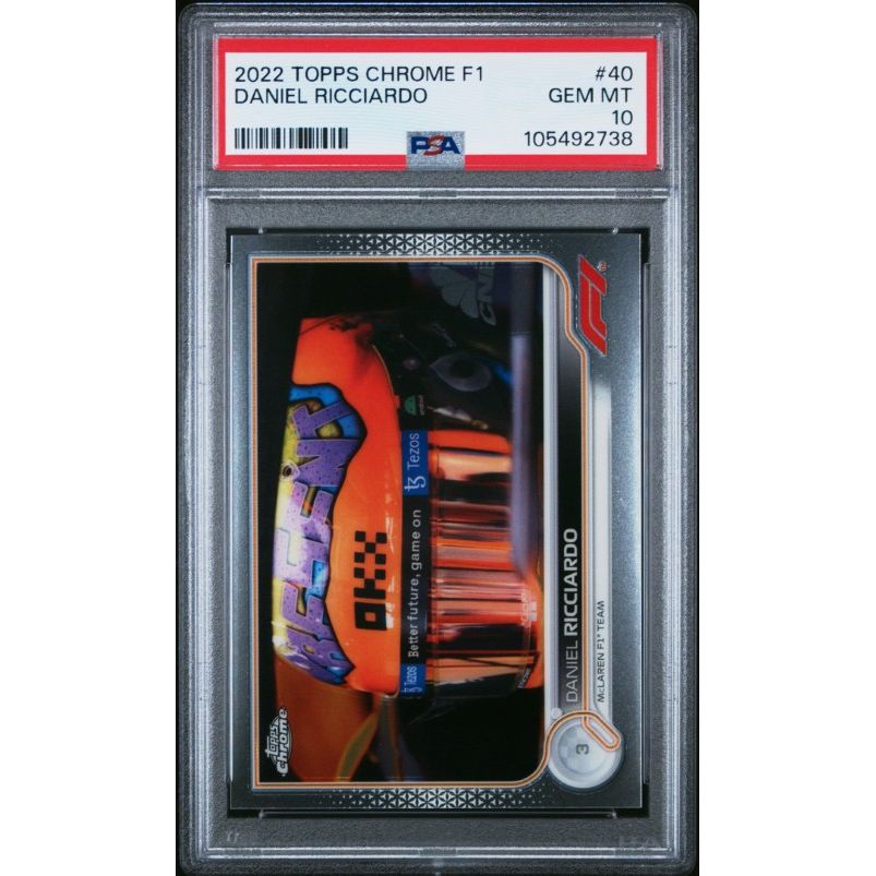 2022 Topps Chrome Formula 1 #40 Daniel Ricciardo PSA 10
