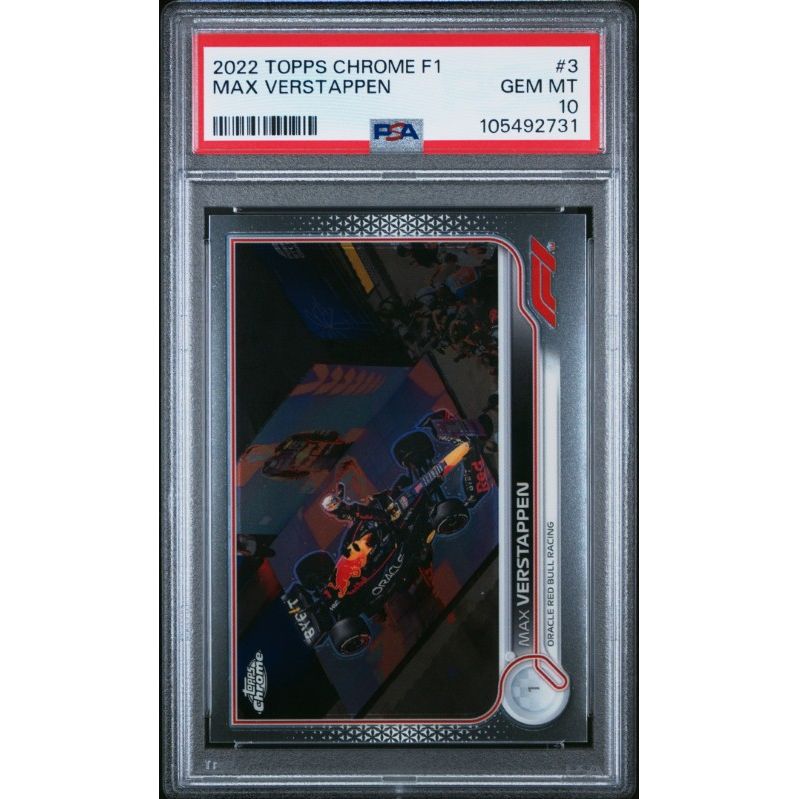2022 Topps Chrome Formula 1 #3 Max Verstappen PSA 10