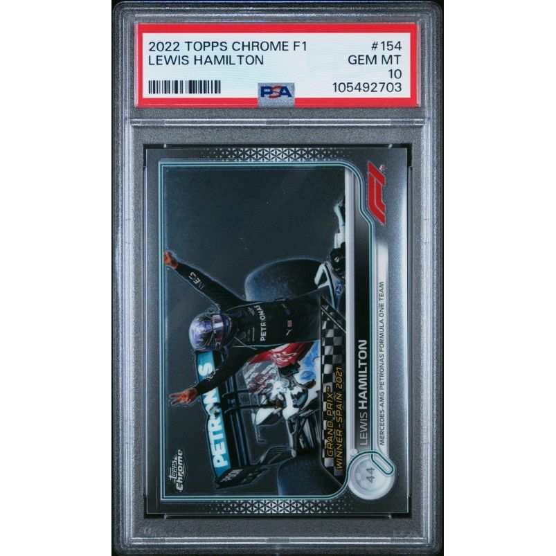 2022 Topps Chrome Formula 1 #154 Lewis Hamilton PSA 10